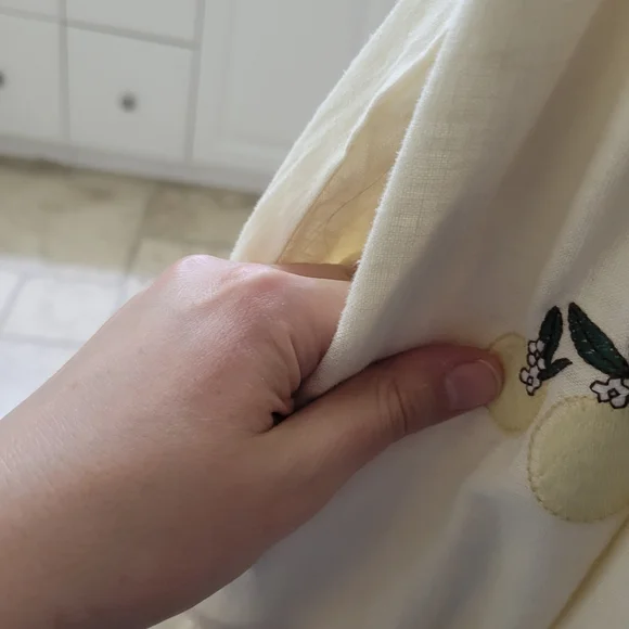 Embroidered Cream Sundress - Picture 15 of 16